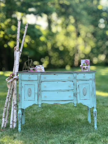 Aqua Minted Dresser