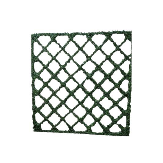 Square Boxwood Lattice Wall